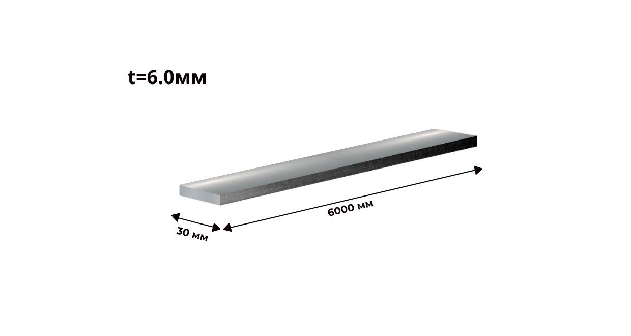 Полоса стальная 30 мм толщина 6 мм ГОСТ 103 2006