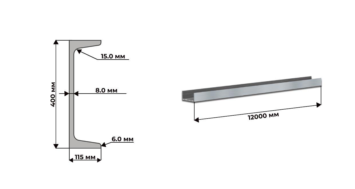 Швеллер 40 У С255
