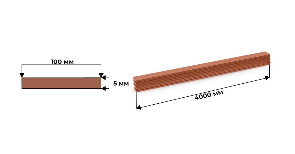 шина медная ШМТ 5x100 М1