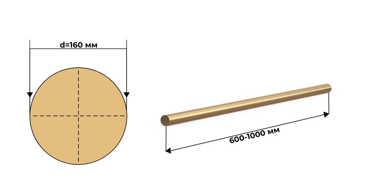 пруток латунный круг ЛС59 160 мм ГОСТ 2060 2006